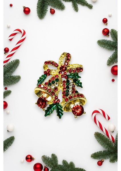 Yılbaşı Temalı Çelik Broş