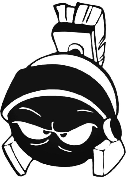 Marvin Martian Duvar Dekor Sticker 40 x 52 cm