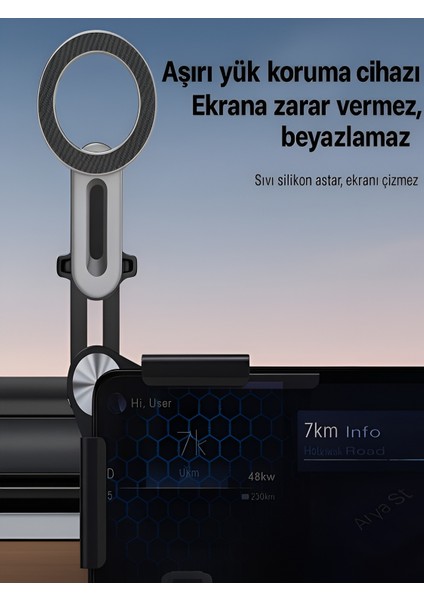 360° Döner Manyetik Telefon Tutucu – Esnek Alüminyum Kol, Araç Içi Ayarlanabilir Stand indirimleri