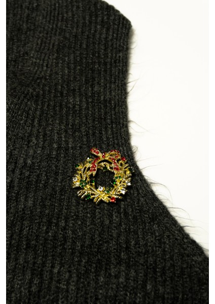 Yılbaşı Temalı Çelik Broş fiyatları