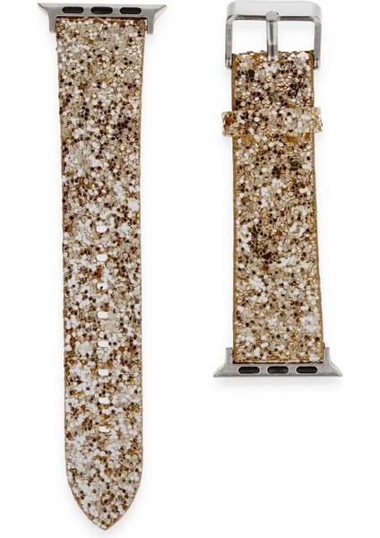 Apple Watch 38MM Starry Taşlı Kordon - Gold