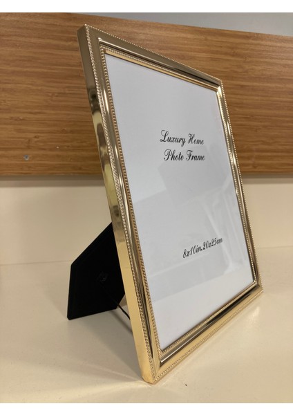 Resim Çerçevesi Yeni Model Metal Kenarlı Pirinç Altın 20X25
