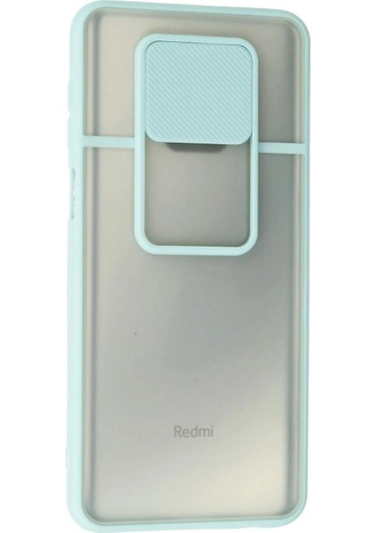 Ieg Xiaomi Redmi Note 9 Pro Kılıf Palm Buzlu Kamera Sürgülü Silikon - Turkuaz modelleri