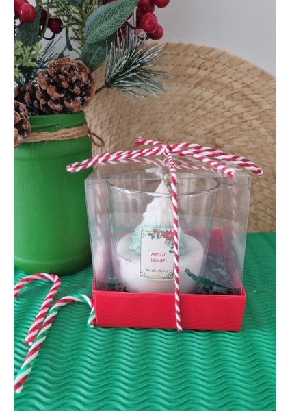 Yeniyı Bardak Çam Mum