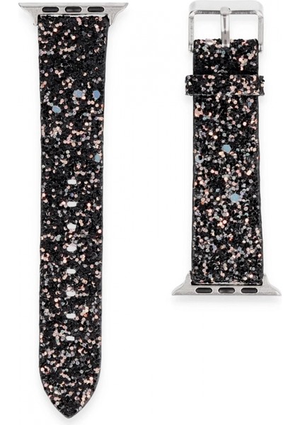 Apple Watch 38MM Starry Taşlı Kordon - Siyah