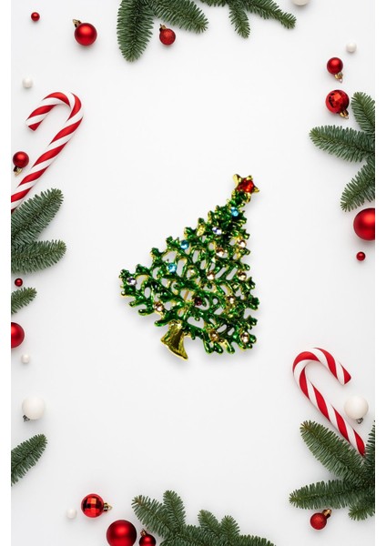 Yılbaşı Temalı Çelik Broş