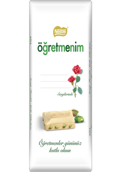 Çikolata Beyaz (Öğretmenim) Temalı 70 gr
