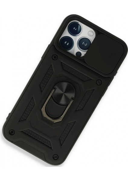 Ieg iPhone 15 Pro Kılıf Pars Lens Yüzüklü Silikon - Siyah fiyatları