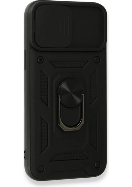 Ieg iPhone 15 Pro Kılıf Pars Lens Yüzüklü Silikon - Siyah modelleri