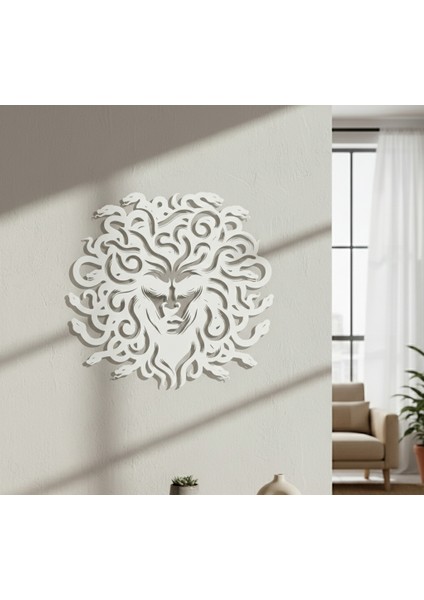 Medusa Çerçevesiz Dekoratif Ahşap Tablo modelleri