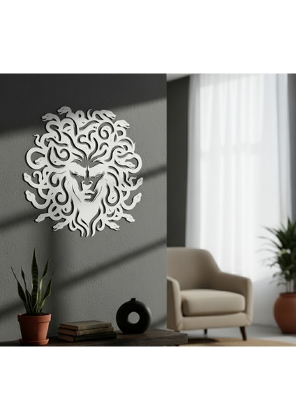 Medusa Çerçevesiz Dekoratif Ahşap Tablo fırsatları