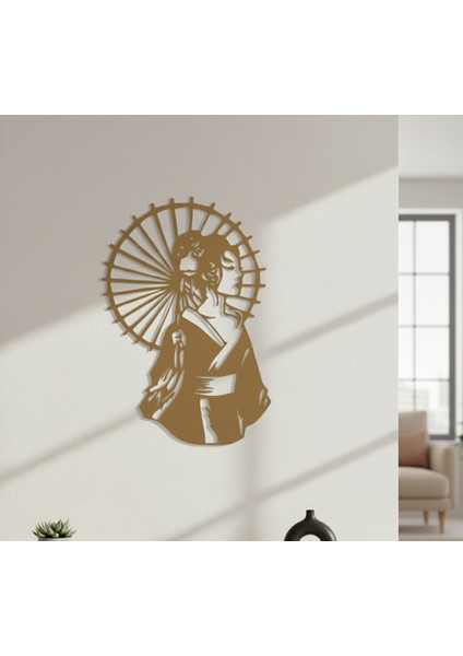 Geisha Çerçevesiz Dekoratif Ahşap Tablo modelleri