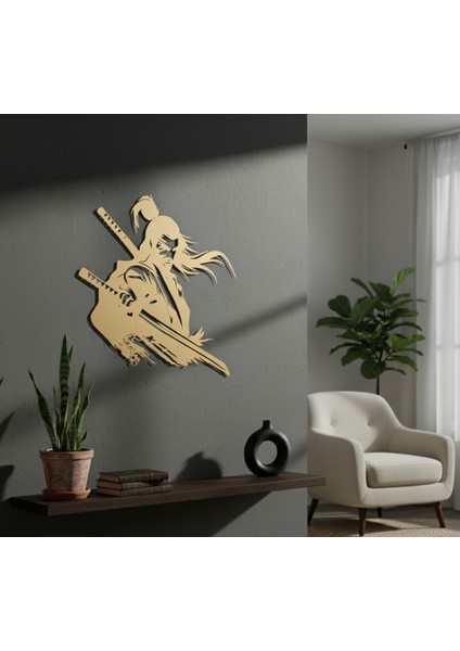 Samurai 2 Çerçevesiz Dekoratif Ahşap Tablo fiyatları