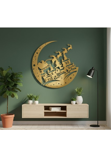 Yeni Yıl Çerçevesiz Dekoratif Ahşap Tablo fırsatları