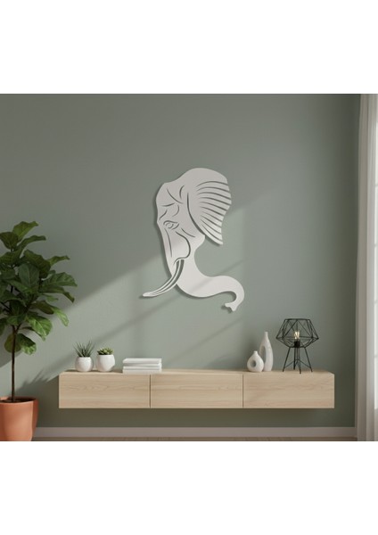 Fil Başı Çerçevesiz Dekoratif Ahşap Tablo fiyatları