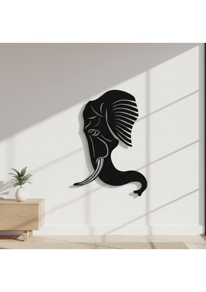 Fil Başı Çerçevesiz Dekoratif Ahşap Tablo indirimleri