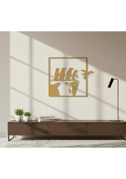 Uçan Penguen Çerçevesiz Dekoratif Ahşap Tablo fırsatları