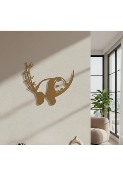 Panda Çerçevesiz Dekoratif Ahşap Tablo modelleri