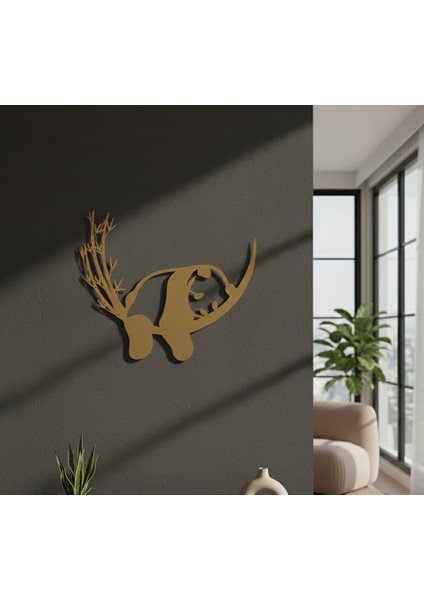 Panda Çerçevesiz Dekoratif Ahşap Tablo fırsatları