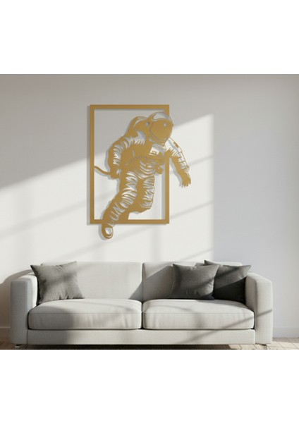 Astronot Çerçevesiz Dekoratif Ahşap Tablo fiyatları