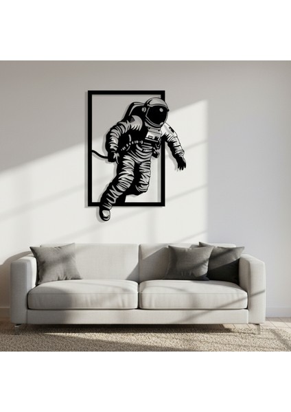 Astronot Çerçevesiz Dekoratif Ahşap Tablo modelleri