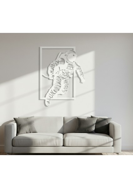 Astronot Çerçevesiz Dekoratif Ahşap Tablo indirimleri