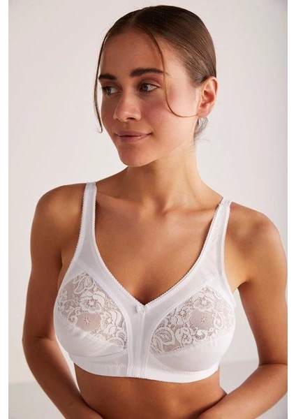 Kadın Barbara Telsiz ve Kapsız Toparlayıcı Beyaz Sütyen fiyatları