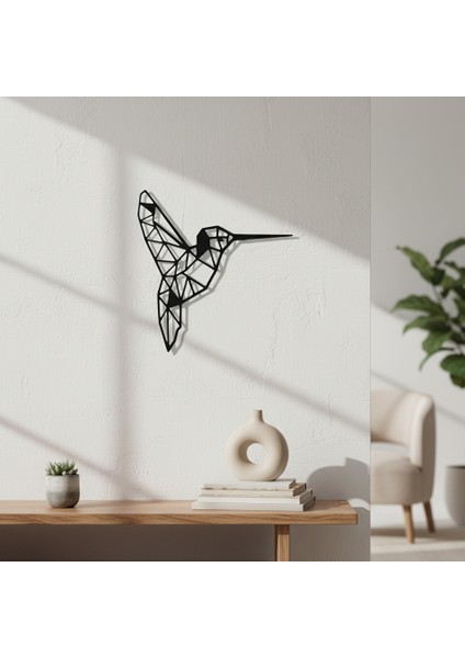 Geometrik Kuş Çerçevesiz Dekoratif Ahşap Tablo fırsatları