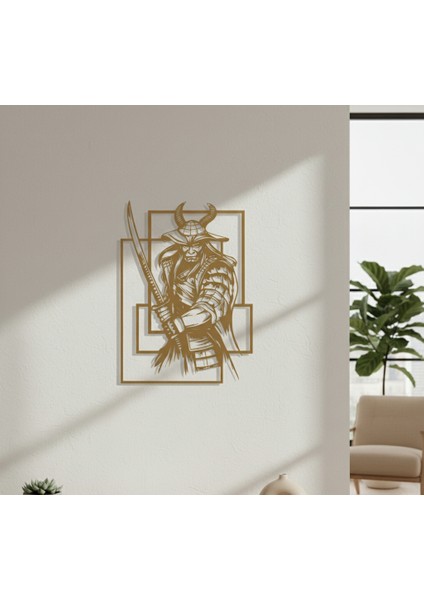 Samurai Çerçevesiz Dekoratif Ahşap Tablo