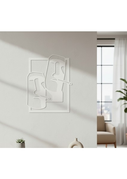 Moai Çerçevesiz Dekoratif Ahşap Tablo indirimleri