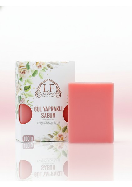 Gül Yapraklı Doğal Yüz ve Vücut Sabunu 100 gr modelleri