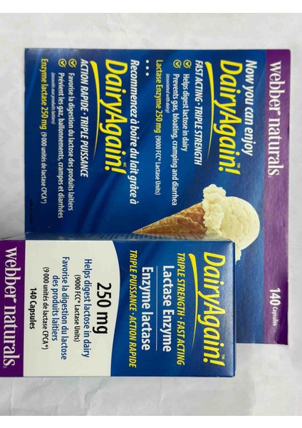 Dairy Again Triple Strength Lactase Enzyme