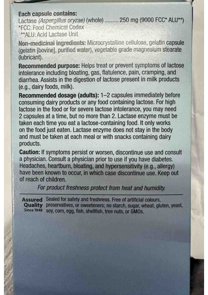 Dairy Again Triple Strength Lactase Enzyme fırsatları