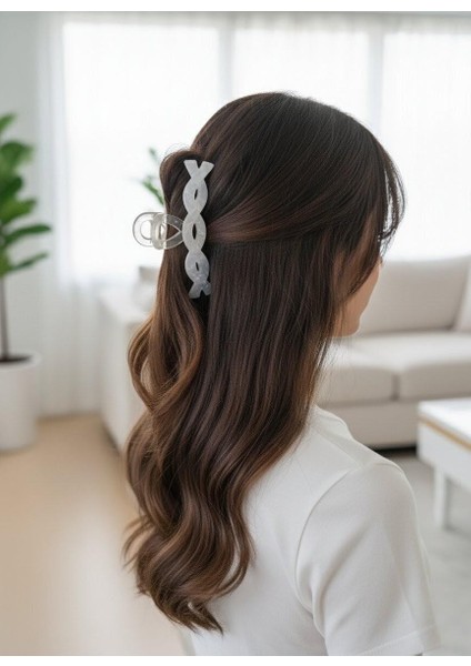 Kadın Spiral Şekilli Soft Akrilik Mandal Toka