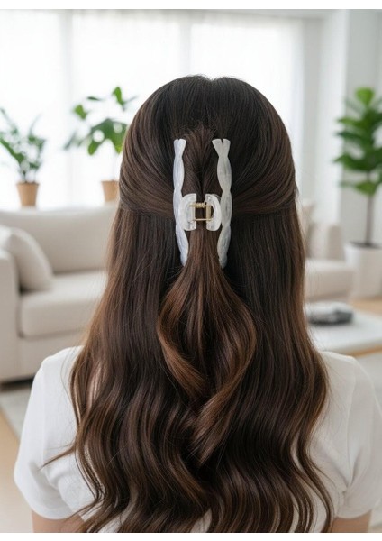 Kadın Spiral Şekilli Soft Akrilik Mandal Toka fiyatları