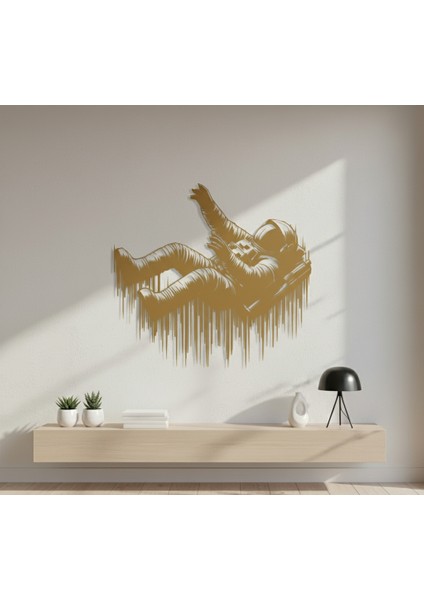 Astronot 2 Çerçevesiz Dekoratif Ahşap Tablo fırsatları