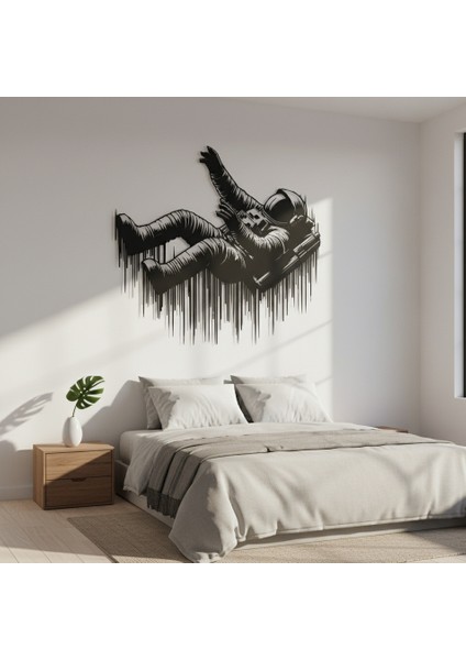 Astronot 2 Çerçevesiz Dekoratif Ahşap Tablo indirimleri