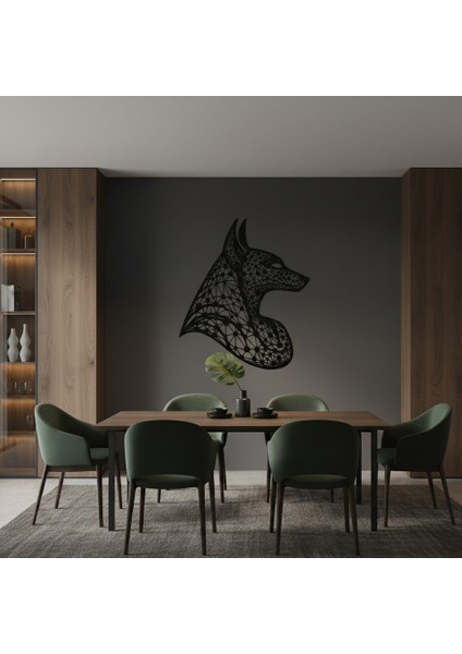 Anubis Çerçevesiz Dekoratif Ahşap Tablo