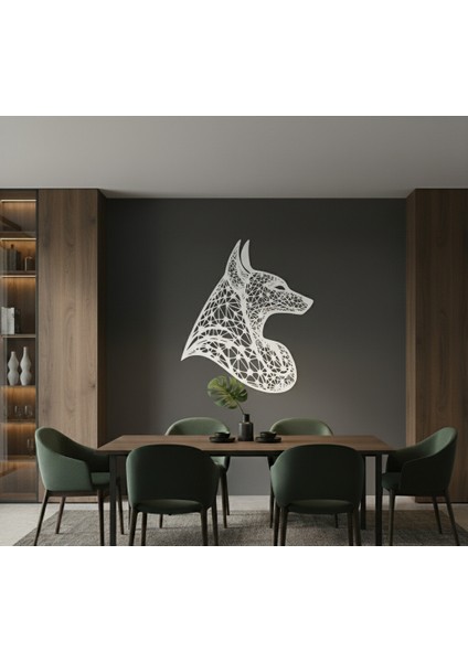 Anubis Çerçevesiz Dekoratif Ahşap Tablo