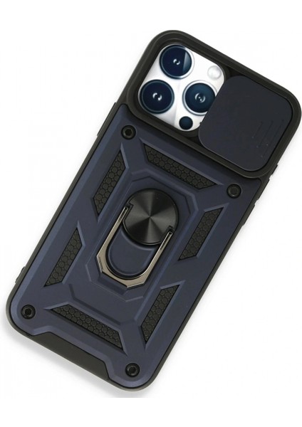 Ieg iPhone 15 Pro Kılıf Pars Lens Yüzüklü Silikon - Lacivert fiyatları