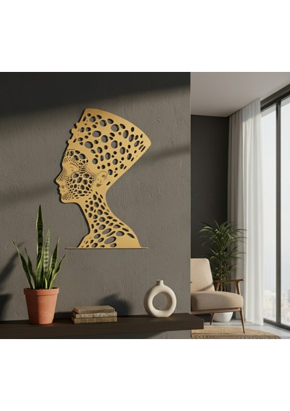 Nefertiti Çerçevesiz Dekoratif Ahşap Tablo fiyatları