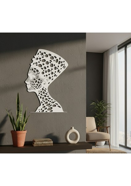 Nefertiti Çerçevesiz Dekoratif Ahşap Tablo