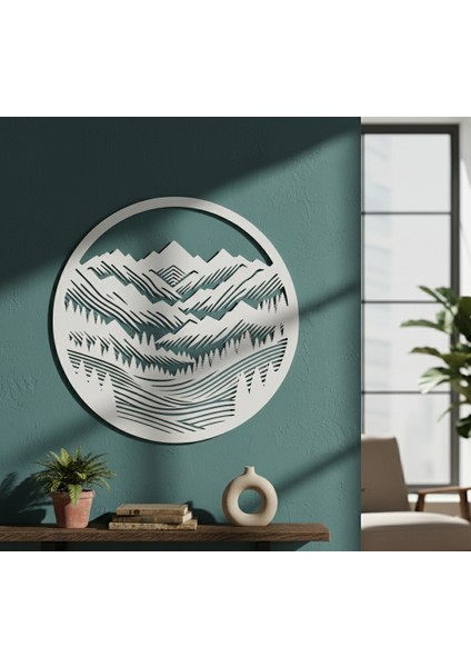 Kırsal Tepeler Çerçevesiz Dekoratif Ahşap Tablo fiyatları