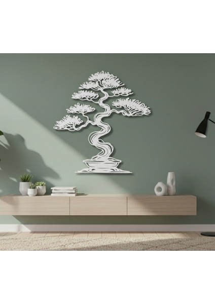 Bonsai Çerçevesiz Dekoratif Ahşap Tablo