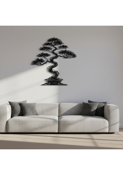 Bonsai Çerçevesiz Dekoratif Ahşap Tablo