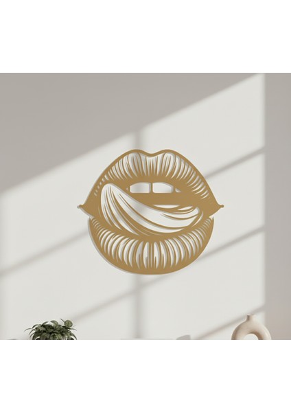 Dudak Çerçevesiz Dekoratif Ahşap Tablo modelleri