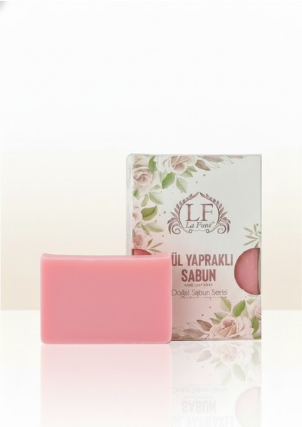 Gül Yapraklı Doğal Yüz ve Vücut Sabunu 100 gr x 3 Adet
