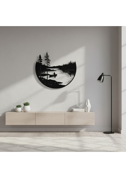 Yalnız Kanocu Çerçevesiz Dekoratif Ahşap Tablo