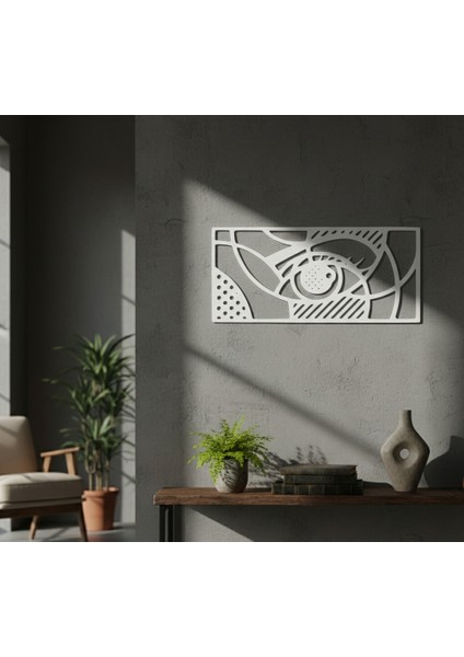 Geometrik Göz Çerçevesiz Dekoratif Ahşap Tablo fiyatları