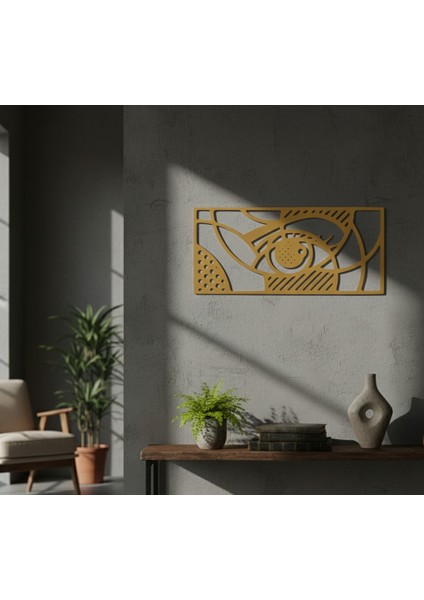 Geometrik Göz Çerçevesiz Dekoratif Ahşap Tablo fırsatları